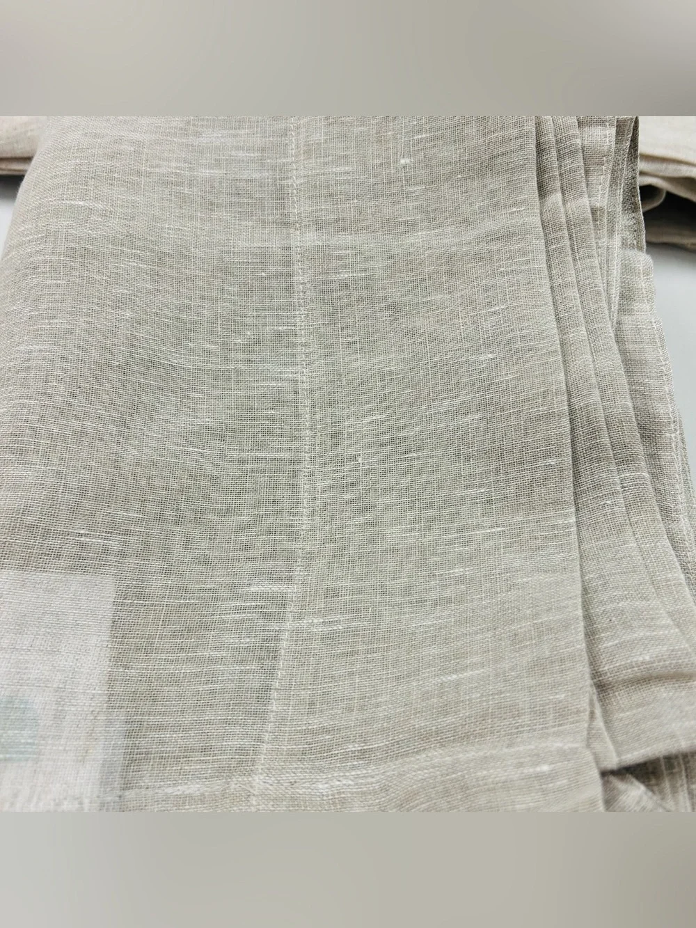 NWOT QUINCE Set Of 2 48x108 European Linen Sheer Curtains Flax 8377